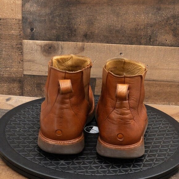SAMUEL HUBBARD 24 SEVEN 2.0 MENS TAN LEATHER CHELSEA BOOTS PULL ON SIZE 10W main image 8